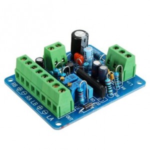 Audio Level Amp Driver Board With Two VU Meter
